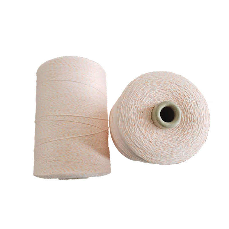 Factory direct sales apricot yellow colored thread 3x3 polyester cotton