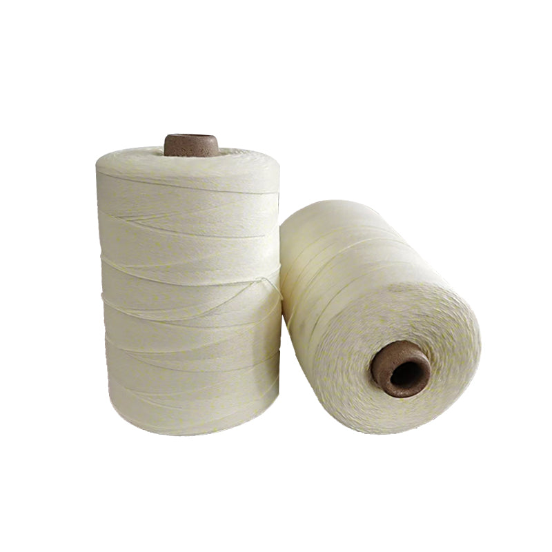 Factory direct sales medium yellow colored thread 3 * 3 polyester cotton